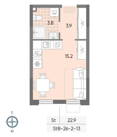 Купить Студию в районе Солнцево в Москве. Вариант № 8182667, 0, площадь -  квм, цена 9373473 рублей