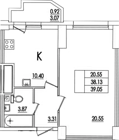 Купить однокомнатную квартиру в ЖК Байрон в Санкт-Петербурге. Вариант № 67011, 0, площадь -  квм, цена 10047797 рублей