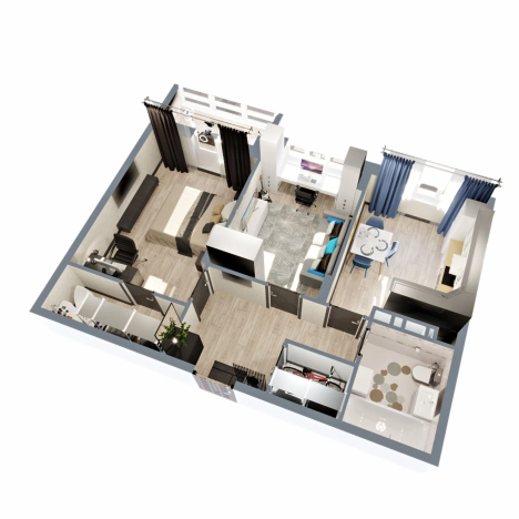 Купить квартиру в новостройках в Коврове. Вариант № 6848813, 5, площадь -  квм, цена 5491170 рублей