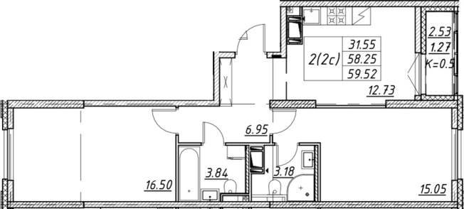 Купить трехкомнатную квартиру в районе Невский в Санкт-Петербурге. Вариант № 7849660, 0, площадь -  квм, цена 20874556 рублей