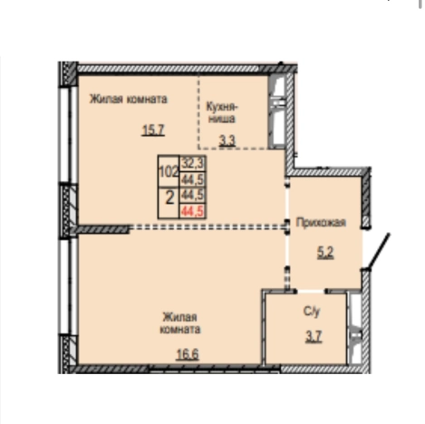 Купить однокомнатную квартиру в новостройках на улице Проектируемый проезд № 6415 в Москве. Вариант № 60797, 13, площадь - квм, цена 11600000 рублей