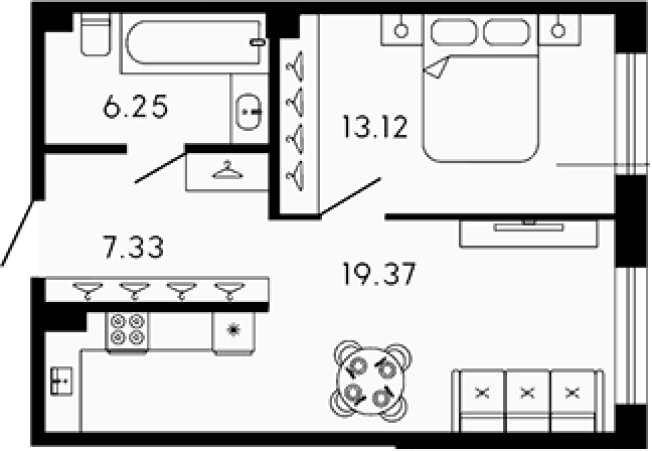 Купить двухкомнатную квартиру в ЖК 17/33 в Санкт-Петербурге. Вариант № 4159992, 0, площадь -  квм, цена 47617952 рублей