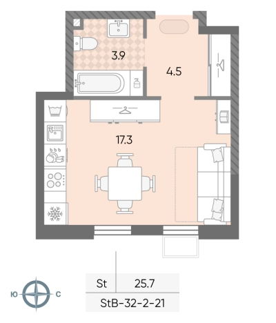 Купить Студию в районе Солнцево в Москве. Вариант № 8183026, 0, площадь -  квм, цена 10888498 рублей