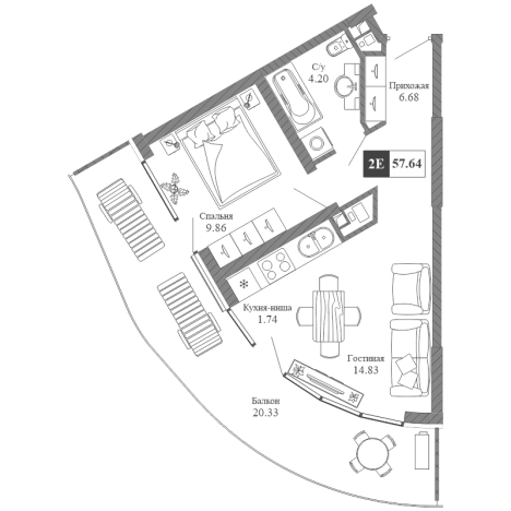 Купить квартиру в новостройках в Республике Крым. Вариант № 157574, 0, площадь -  квм, цена 20173137 рублей