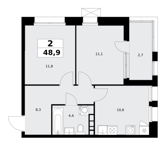 Купить двухкомнатную квартиру в ЖК Бунинские кварталы в Москве. Вариант № 836537, 0, площадь -  квм, цена 19425036 рублей