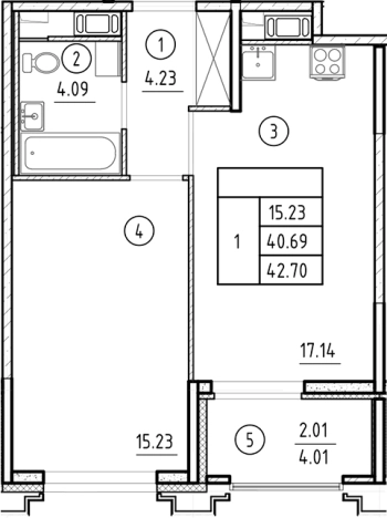Купить квартиру в новостройках у метро Горный институт в Санкт-Петербурге. Вариант № 6231555, 0, площадь -  квм, цена 18916100 рублей