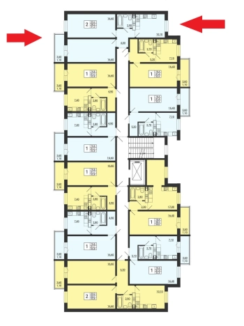 Купить двухкомнатную квартиру на улице Пионерская в Республике Башкортостан. Вариант № 9548361, 3, площадь -  квм, цена 4093740 рублей