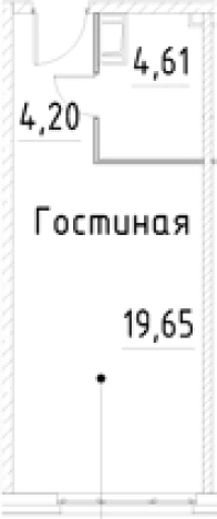 Купить Студию на улице проспект Большевиков в Санкт-Петербурге. Вариант № 7596440, 0, площадь -  квм, цена 5844860 рублей