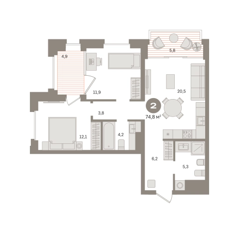 Купить двухкомнатную квартиру у метро Фонвизинская в Москве. Вариант № 8624959, 0, площадь -  квм, цена 35600000 рублей