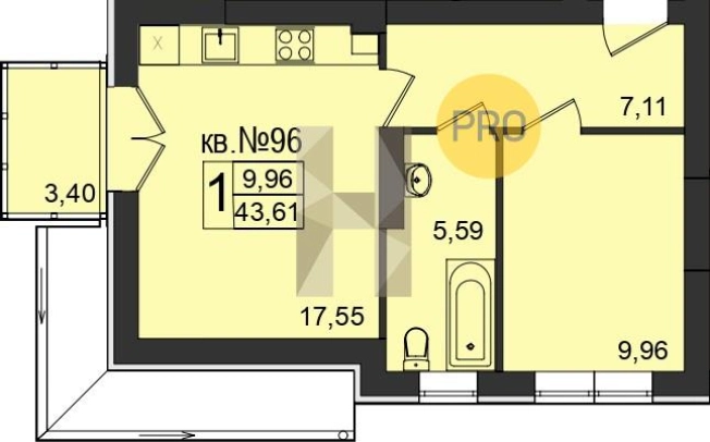 Купить квартиру в новостройках в Светлогорске. Вариант № 101355, 0, площадь -  квм, цена 11132100 рублей