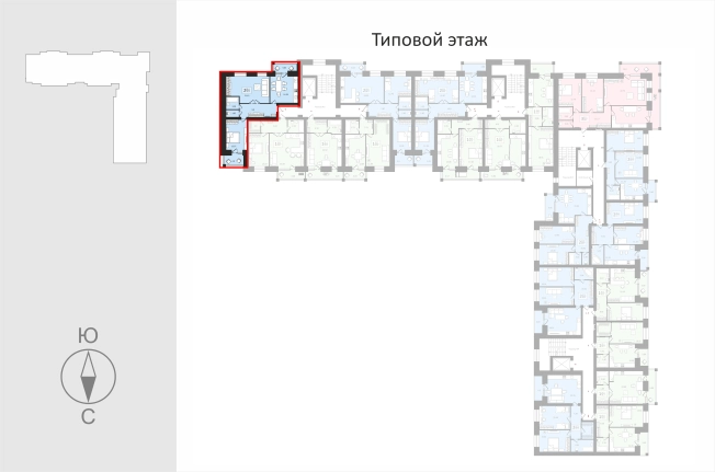 . Вариант № 114377, 1, площадь - 71.3 квм, цена 8199500.0000 рублей
