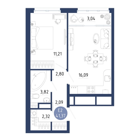Купить квартиру в новостройках на улице Птицеводов в Рязани. Вариант № 102603, 0, площадь -  квм, цена 4963159 рублей