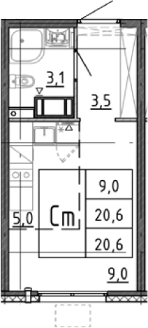 Купить Студию в ЖК Ручьи 2 в Санкт-Петербурге. Вариант № 7604461, 0, площадь - квм, цена 4137510 рублей