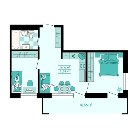 Купить трехкомнатную квартиру в Артёме. Вариант № 6058517, 0, площадь -  квм, цена 8845897 рублей