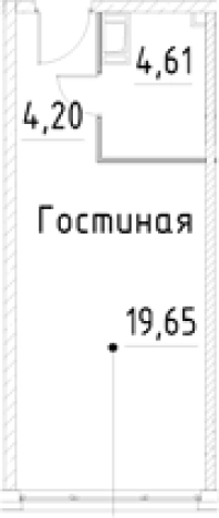 Купить Студию в новостройках на улице проспект Большевиков в Санкт-Петербурге. Вариант № 7596042, 0, площадь -  квм, цена 5844860 рублей