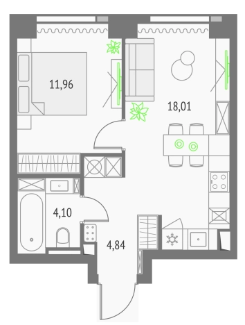 Купить однокомнатную квартиру у метро Бутырская  в Москве. Вариант № 3798772, 0, площадь -  квм, цена 25118567 рублей
