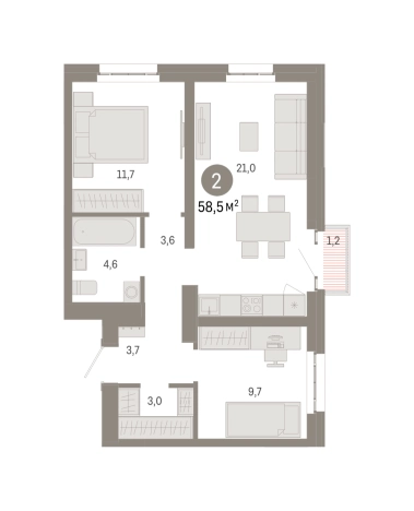 Купить квартиру в новостройках в районе Метрогородок в Москве. Вариант № 112093, 0, площадь -  квм, цена 20770000 рублей