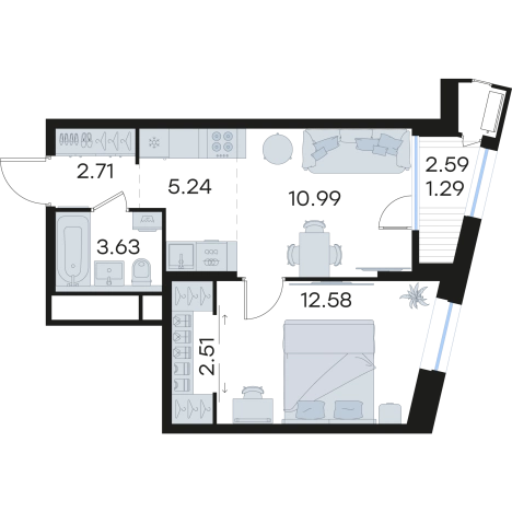 Купить квартиру в ЖК Glorax Черниговская в Нижнем Новгороде. Вариант № 3593250, 0, площадь -  квм, цена 15945944 рублей