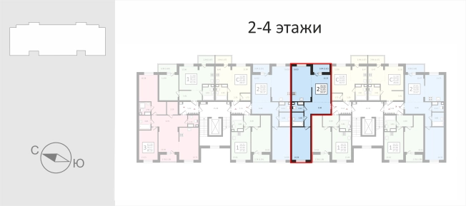 . Вариант № 95016, 1, площадь - 59.37 квм, цена 6352590.0000 рублей