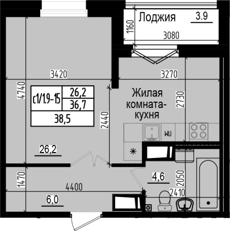 Купить Студию в новостройках в районе Выборгский в Санкт-Петербурге. Вариант № 77539, 0, площадь -  квм, цена 10048862 рублей