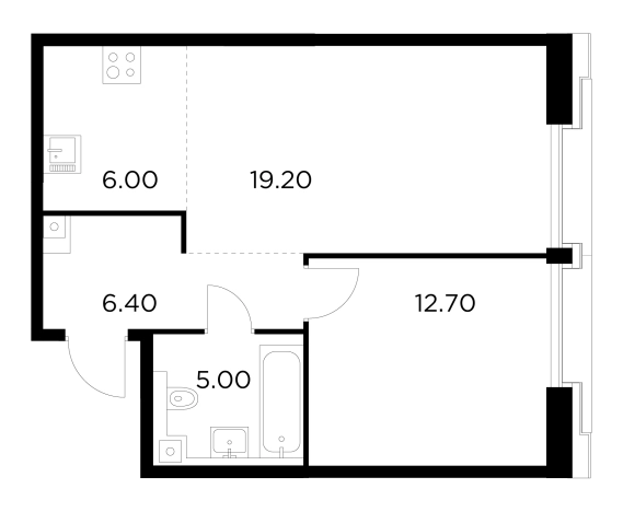 Купить двухкомнатную квартиру у метро Балтийская в Москве. Вариант № 9104374, 1, площадь -  квм, цена 24491700 рублей