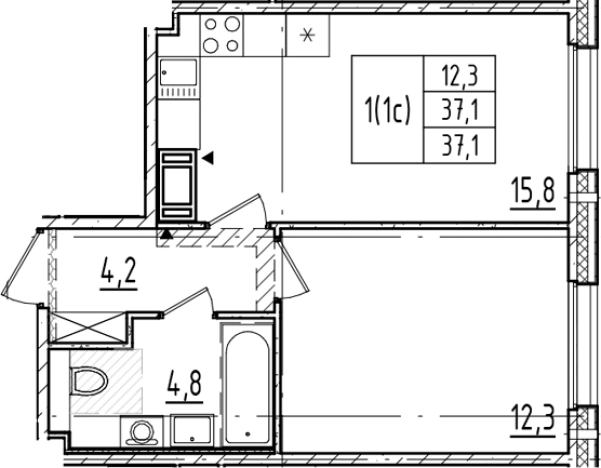 Купить двухкомнатную квартиру в ЖК Большая Охта в Санкт-Петербурге. Вариант № 6244214, 0, площадь -  квм, цена 13053560 рублей
