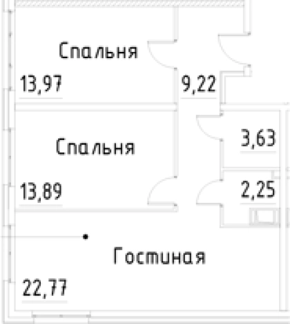 Купить трехкомнатную квартиру в ЖК Про.Молодость в Санкт-Петербурге. Вариант № 9327584, 0, площадь -  квм, цена 11702634 рублей