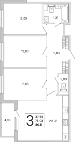 Купить многокомнатную квартиру в ЖК ЮгТаун. Олимпийские кварталы в Санкт-Петербурге. Вариант № 9638944, 0, площадь -  квм, цена 16372416 рублей