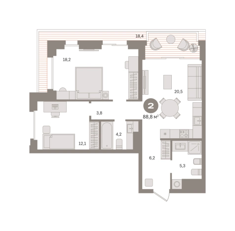 Купить двухкомнатную квартиру у метро Фонвизинская в Москве. Вариант № 8625447, 0, площадь -  квм, цена 36350000 рублей