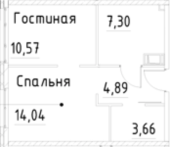 Купить однокомнатную квартиру у метро Улица Дыбенко в Санкт-Петербурге. Вариант № 7596488, 0, площадь -  квм, цена 7532763 рублей
