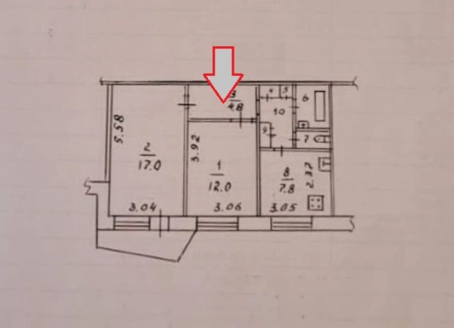 Купить двухкомнатную квартиру на улице Нижняя Дуброва в Владимире. Вариант № 19162, 3, площадь -  квм, цена 6200000 рублей