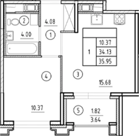 Купить квартиру в новостройках у метро Горный институт в Санкт-Петербурге. Вариант № 6231557, 0, площадь -  квм, цена 16950425 рублей
