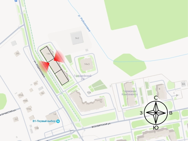 . Вариант № 69894, 0, площадь - 68.05 квм, цена 6444100 рублей