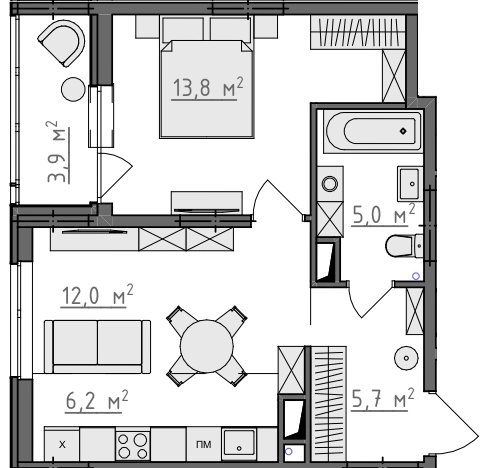 Купить квартиру в Владимире. Вариант № 155732, 0, площадь -  квм, цена 4732900 рублей