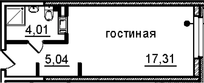 Купить Студию на улице Витебский проспект в Санкт-Петербурге. Вариант № 4830637, 0, площадь -  квм, цена 6290840 рублей
