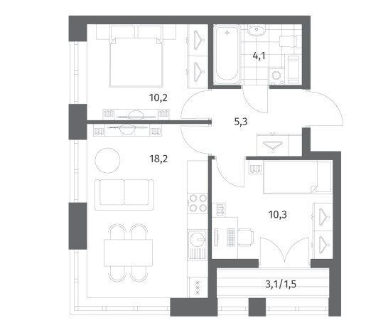 Купить трехкомнатную квартиру в ЖК NEWПИТЕР в Ленинградской области. Вариант № 5258828, 0, площадь -  квм, цена 9199000 рублей