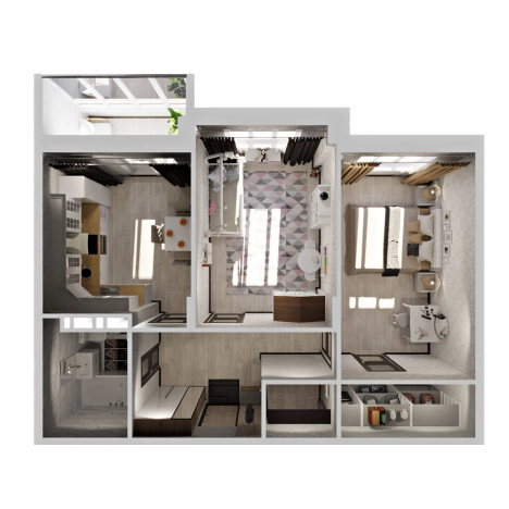 Купить двухкомнатную квартиру в ЖК "Чайковский" в Коврове. Вариант № 9232784, 1, площадь -  квм, цена 6086850 рублей