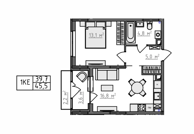 Купить однокомнатную квартиру в новостройках в ЖК Квартал Новаторов в Владимире. Вариант № 130626, 3, площадь -  квм, цена 4553280 рублей