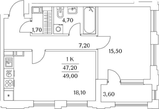 Купить двухкомнатную квартиру в ЖК Тайм Сквер в Санкт-Петербурге. Вариант № 8102418, 0, площадь -  квм, цена 11756472 рублей