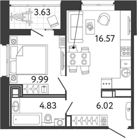 Купить двухкомнатную квартиру в ЖК Ultra City 3.0 в Санкт-Петербурге. Вариант № 6057307, 0, площадь -  квм, цена 10184837 рублей