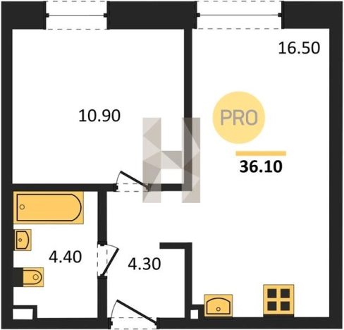 Купить однокомнатную квартиру в ЖК Город Оружейников в Удмуртской Республике. Вариант № 68785, 0, площадь -  квм, цена 2618560 рублей