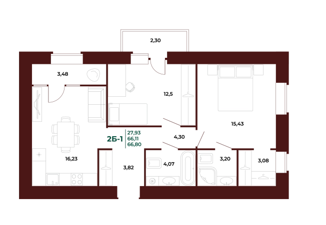 Купить двухкомнатную квартиру в новостройках на улице проспект Строителей в Пензе. Вариант № 418761, 0, площадь -  квм, цена 8235000 рублей