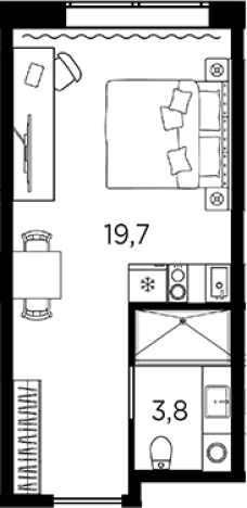 Купить Студию на улице проспект Стачек в Санкт-Петербурге. Вариант № 6228741, 0, площадь -  квм, цена 5311141 рублей