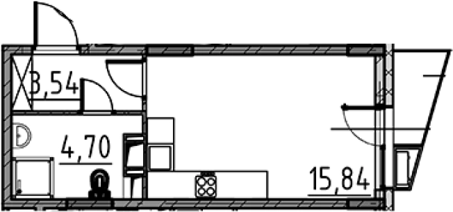 Купить Студию в Сертолове. Вариант № 8470338, 0, площадь -  квм, цена 4254998 рублей