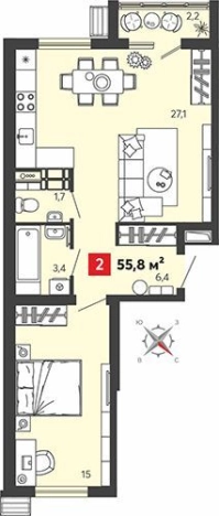 Купить квартиру на улице Алая в Пензенской области. Вариант № 95427, 0, площадь -  квм, цена 5218380 рублей