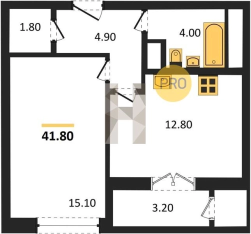 Купить однокомнатную квартиру в Микрорайоне 2-й, Северо-Западный жилой район в Ижевске. Вариант № 73289, 0, площадь -  квм, цена 4212922 рублей