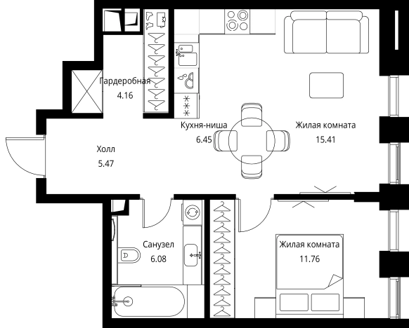 Купить квартиру в районе Покровское-Стрешнево в Москве. Вариант № 99059, 0, площадь -  квм, цена 21998220 рублей