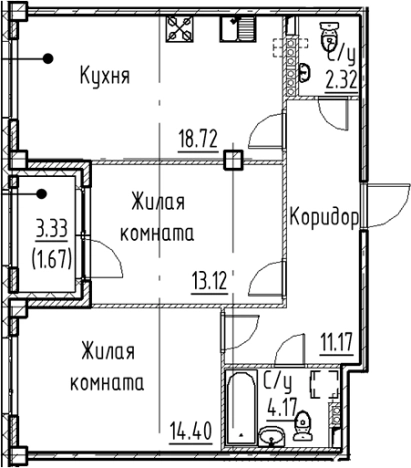 Купить трехкомнатную квартиру в ЖК Кронфорт в Санкт-Петербурге. Вариант № 6830466, 0, площадь -  квм, цена 21149680 рублей