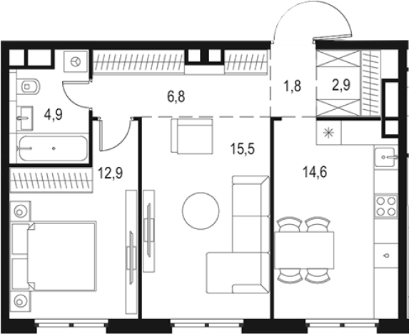 Купить квартиру у метро Нижегородская в Москве. Вариант № 3581202, 0, площадь -  квм, цена 20181548 рублей