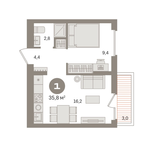 Купить квартиру в ЖК Первый квартал. Вторая очередь в Московской области. Вариант № 8529615, 0, площадь - квм, цена 7990000 рублей